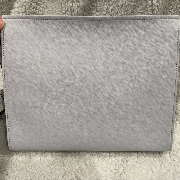 CITY CLUTCH BAG -  Faux Leather Clutch Bag- Light Lavender‎ - Picture 1 of 8